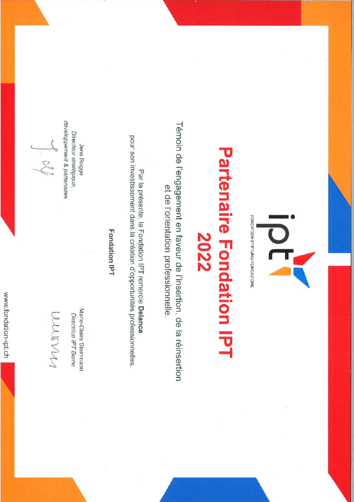 IPT : DELANCE, ein solidarisches Unternehmen